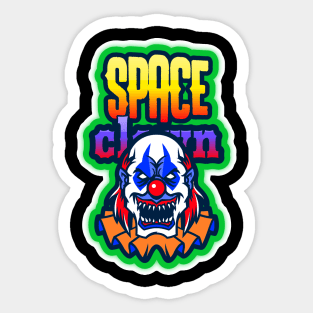 SPACE CLOWN Sticker